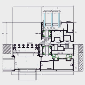 aluminco sl2900 technical drawing